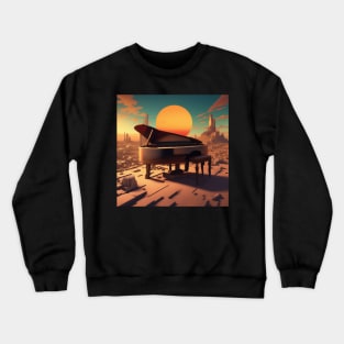 Abstract Image Including A Piano Crewneck Sweatshirt